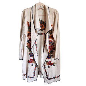 Trelise Cooper Cardigan Medium Women's Embroidered Boho Hippy Little Liars Longl